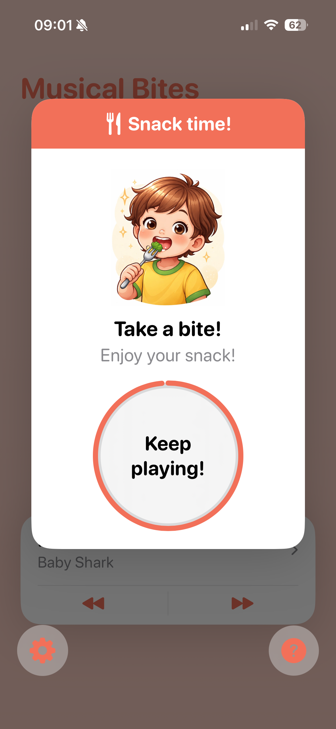 Take a Bite screen